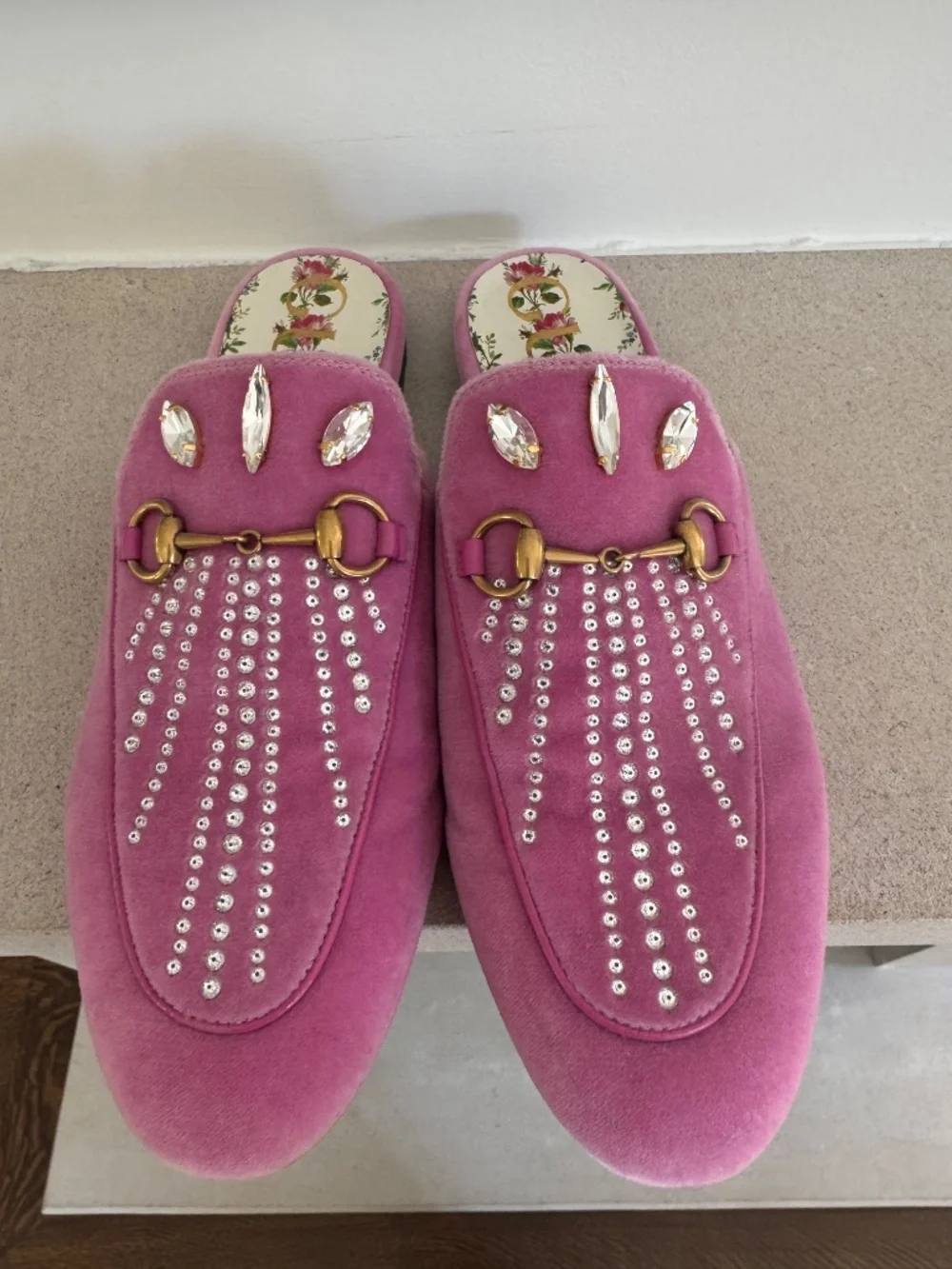Gucci Pink Embellished Mules size 39 ( US 9) - Picture 9 of 11